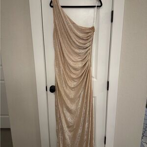 Calvin Klein Metallic Gold Dress